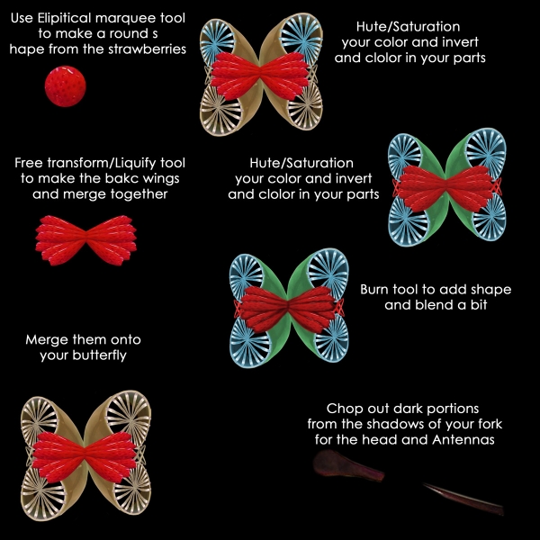 Creation of Teacup Butterflies: Step 3